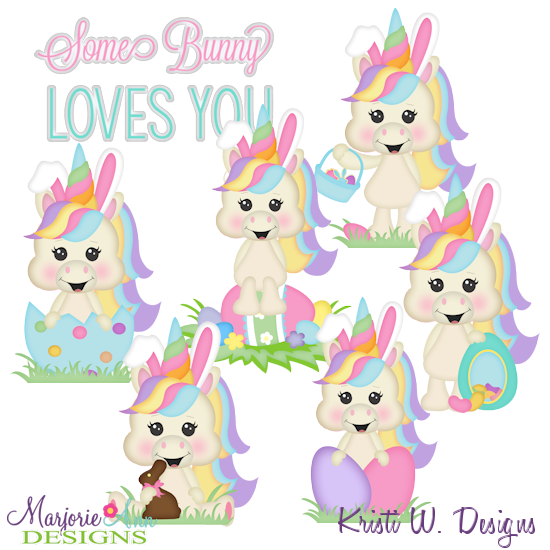 I Wanna Be The Easter Bunny Exclusive SVG Cutting Files+Clipart - Click Image to Close